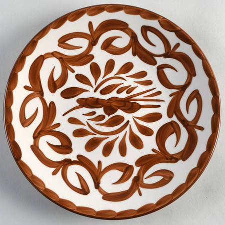 Puebla Brown Coupe Dinner Plate