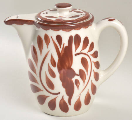 Puebla Brown Mini Coffee Pot & Lid