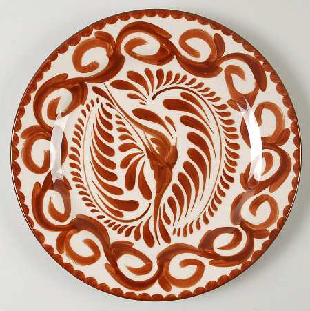 Puebla Brown Luncheon Plate