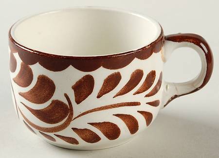 Puebla Brown Flat Demitasse Cup