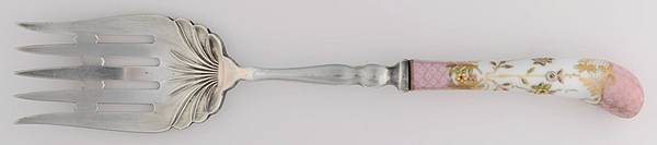 Floraine (Pink) Oversize Cold Meat Fork