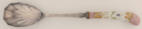 Floraine (Pink) Salad Serving Spoon with Stainless Bowl