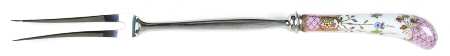 Floraine (Pink) Carving Fork with Stainless Prongs