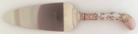 Floraine (Pink) Pie & Cake Server with Stainless Blade