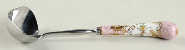 Floraine (Pink) Gravy Ladle Solid Piece