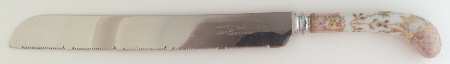 Floraine (Pink) Cake Knife/Server with Stainless Blade