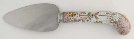 Floraine (Pink) Cheese Server with Stainless Blade
