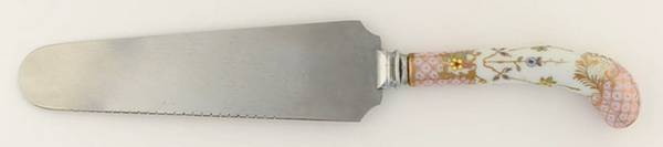 Floraine (Pink) Cake Knife/Server with Stainless Blade