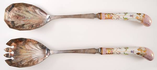 Floraine (Pink) (2 Piece) Salad Set with Stainless Bowl