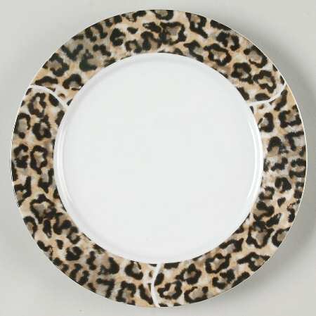 Cheetah Salad/Dessert Plate by American Atelier