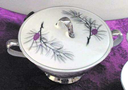 Purple Sage Sugar Bowl & Lid