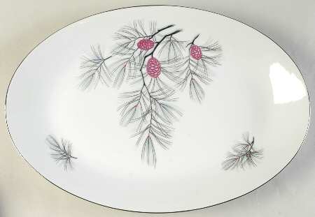 Purple Sage 14" Oval Serving Platter