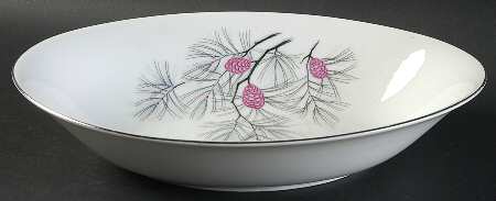 Purple Sage 10" Oval Vegetable Bowl