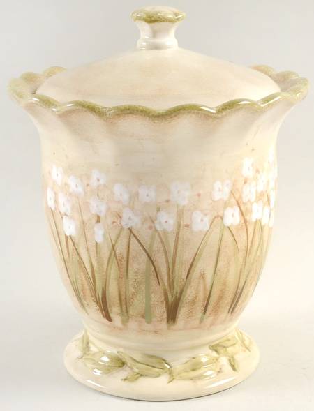 Narcissus Cookie Jar & Lid