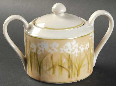 Narcissus Sugar Bowl & Lid