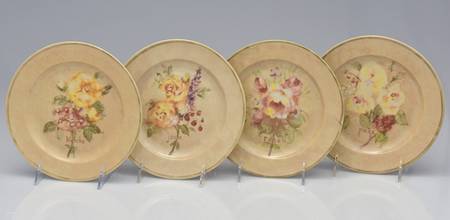 Rose Bouquets Salad Plate - Set of 4