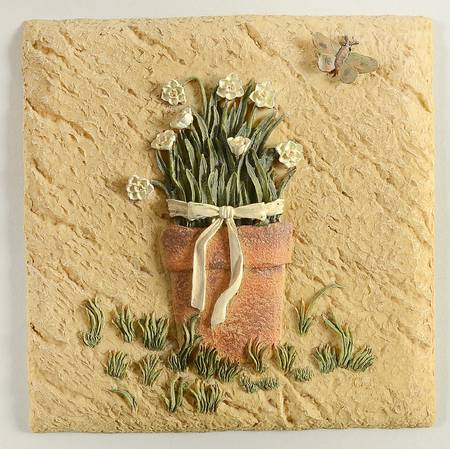 Cheri's Garden 5" Wall Tile