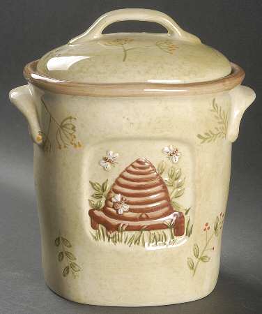 Cheri's Garden Medium Canister & Lid