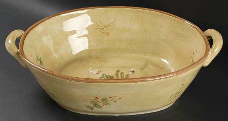 Cheri's Garden 13" Large Salad Serving Bowl