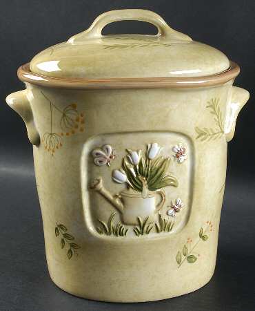 Cheri's Garden Large Canister & Lid