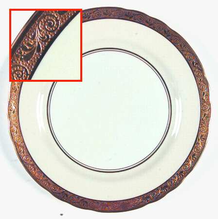 Helene Ivory (Scalloped) Luncheon Plate