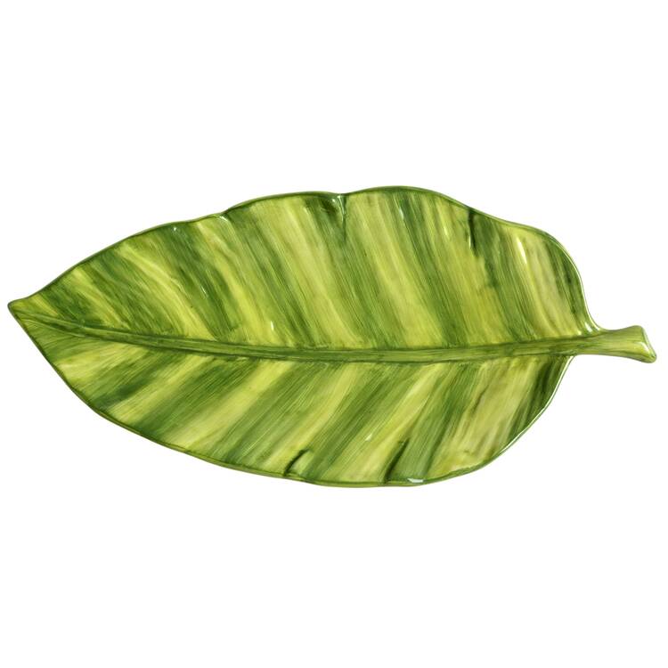 Monkey 14" Leaf Shaped Platter