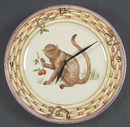 Monkey Hanging Wall Clock