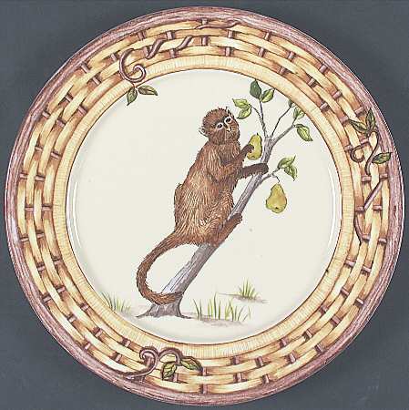 Monkey Accent Dinner Plate