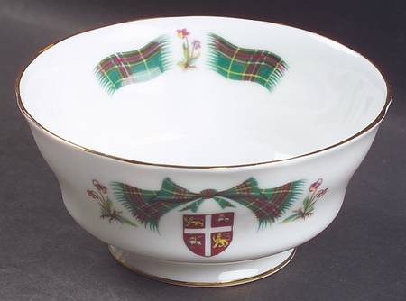 Newfoundland Tartan Open Sugar Bowl by Adderley