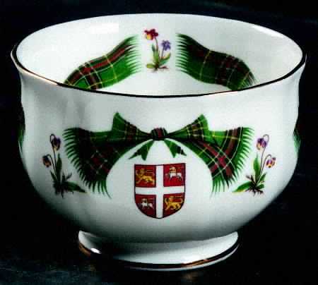 Newfoundland Tartan Mini Open Sugar Bowl by Adderley