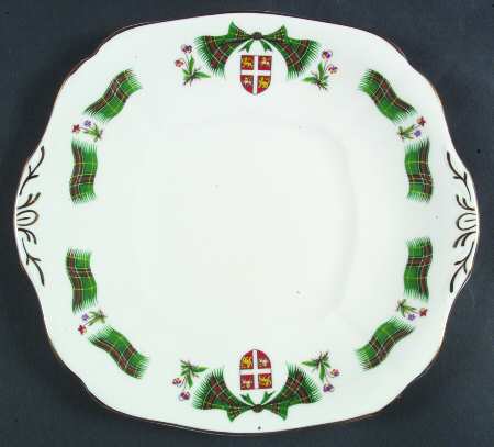 Newfoundland Tartan Handled Cake Plate by Adderley