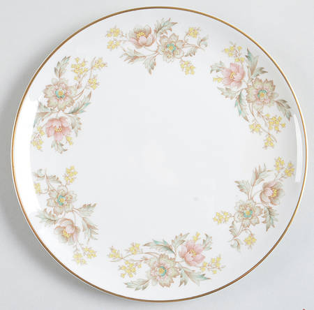 Golden Elegance Salad Plate