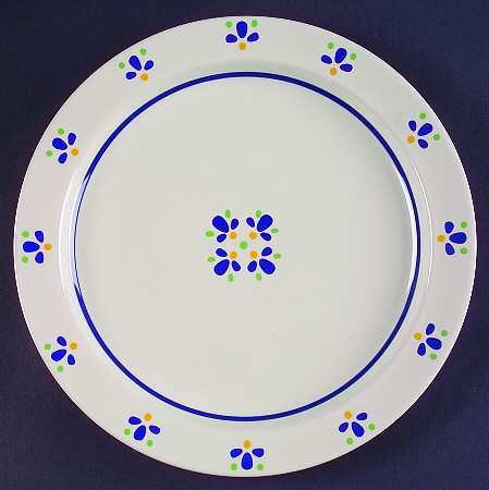 Fresh Flowers Dinner Plate