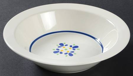Fresh Flowers Rim Cereal Bowl