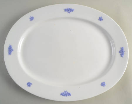 Chelsea (Smooth, No Embossing) 15" Oval Serving Platter by Adderley