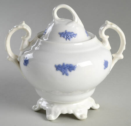 Chelsea (Scalloped, No Embossing) Sugar Bowl & Lid by Adderley