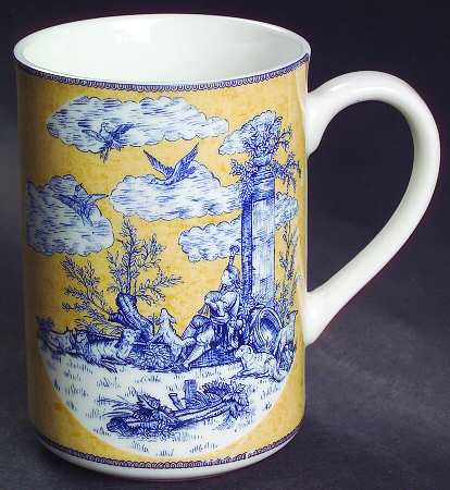 English Toile Blue Mug