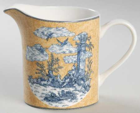 English Toile Blue Creamer