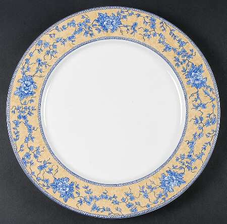 English Toile Blue 12" Chop Plate (Round Platter)
