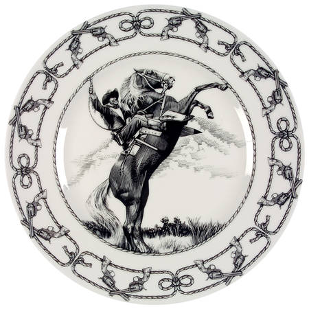 Slice of Life Cowboy Dinner Plate