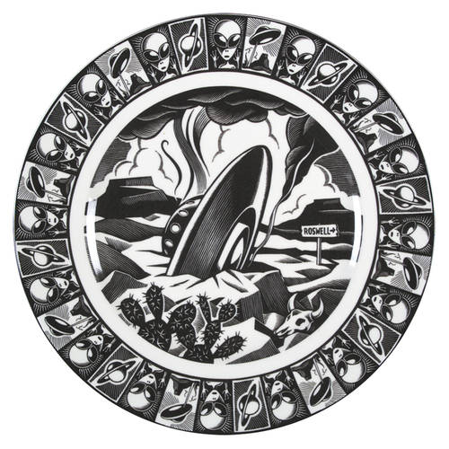 Slice of Life Roswell Crash Dinner Plate