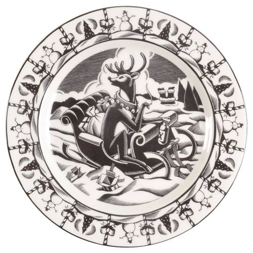 Slice of Life Bad Reindeer Salad Plate