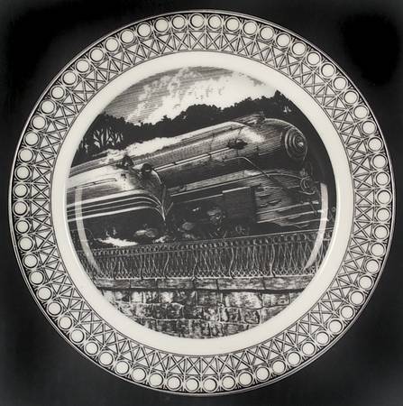 Slice of Life Train Race Salad Plate
