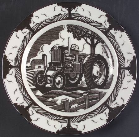 Slice of Life Tractor Salad Plate