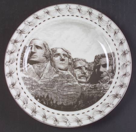 Slice of Life Mt Rushmore Salad Plate