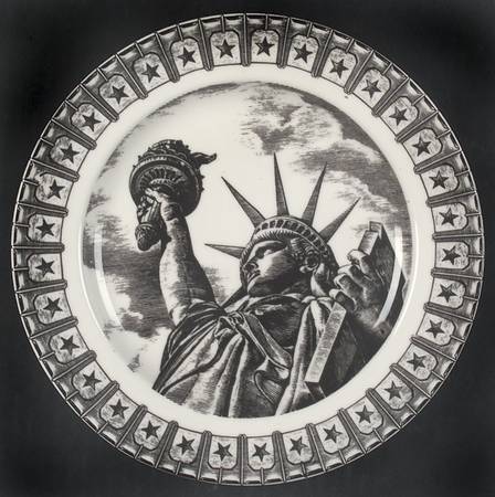Slice of Life Miss Liberty Salad Plate