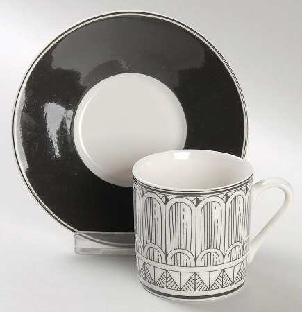 Slice of Life Flat Demitasse Cup & Saucer Set