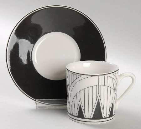 Slice of Life Flat Demitasse Cup & Saucer Set