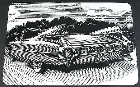 Slice of Life 1959 Cadillac Plastic Placemat