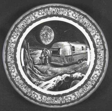 Slice of Life Lunar Barbeque Dinner Plate